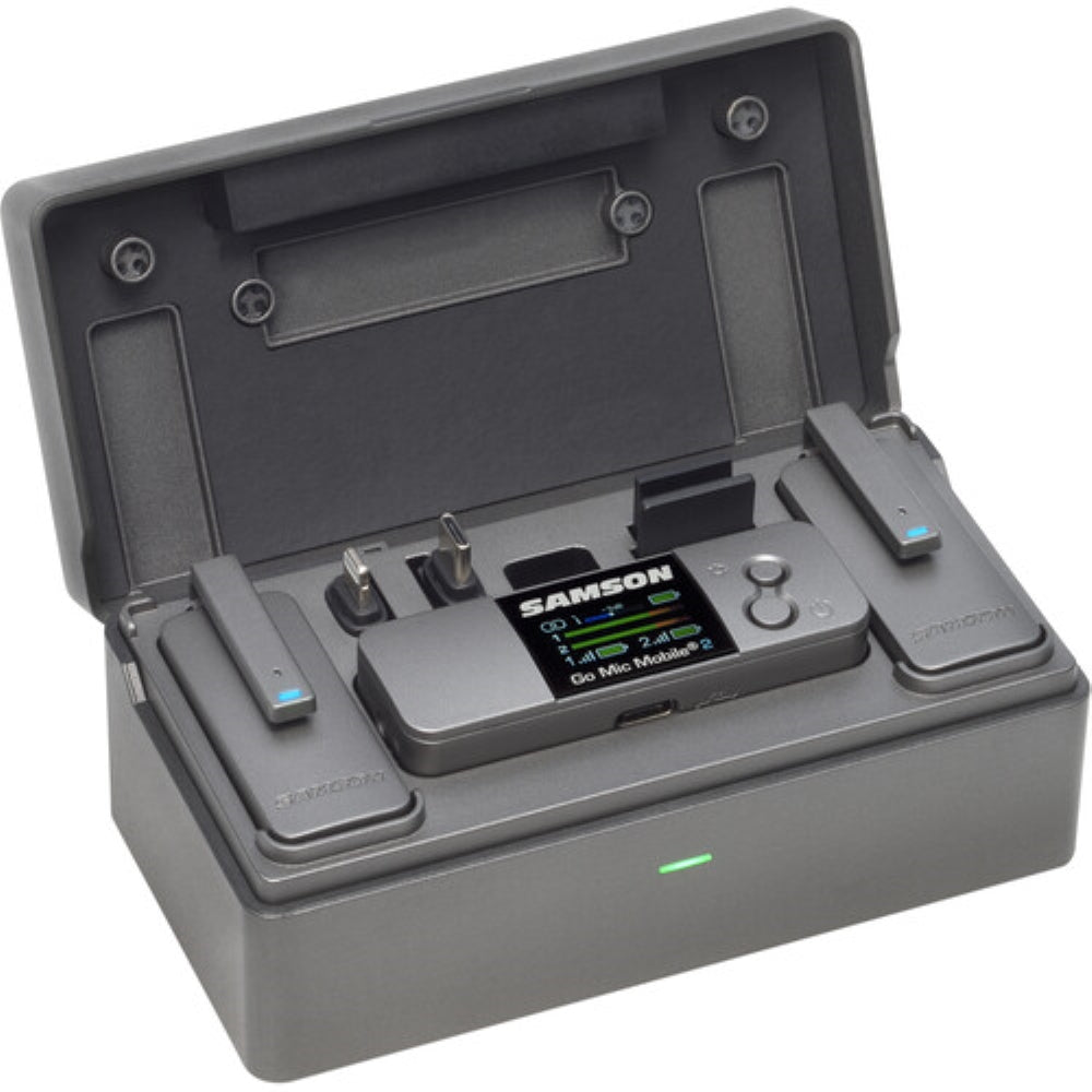Samson Go Mic Mobile 2 2-Person Wireless Microphone System for Cameras and Mobile Devices | 2.4 GHz