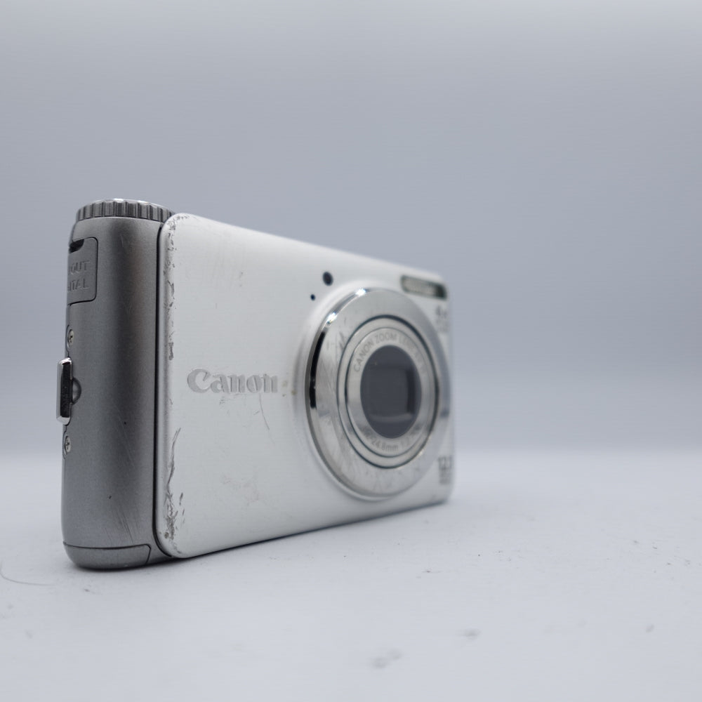 Used Canon PowerShot A3100 IS Digital Point and Shoot Camera | Silver | U8+
