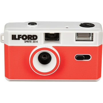 Ilford Sprite 35-II Film Camera | Silver & Red