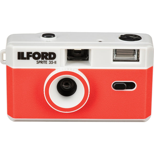 Ilford Sprite 35-II Film Camera | Silver & Red