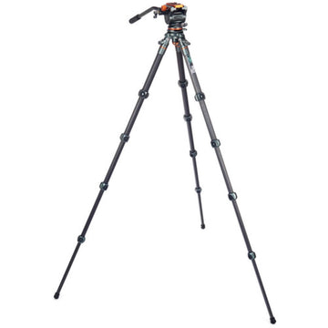 3 Legged Thing Jay Carbon Fiber Tripod with Quick Leveling Base and AirHed Cine-A Fluid Head System