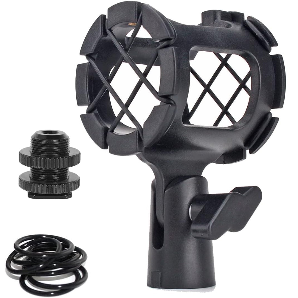 Sennheiser MKH 416-P48U3 Moisture-Resistant Shotgun Microphone Bundle with Shockmount + Fur Windshield + 20ft XLR Cable + Cleaning Cloth (5 Item)