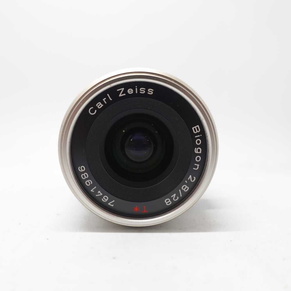Used Contax Zeiss Biogon 28mm f/2.8 T* G-Mount Rangefinder Lens | Chrome | U9+