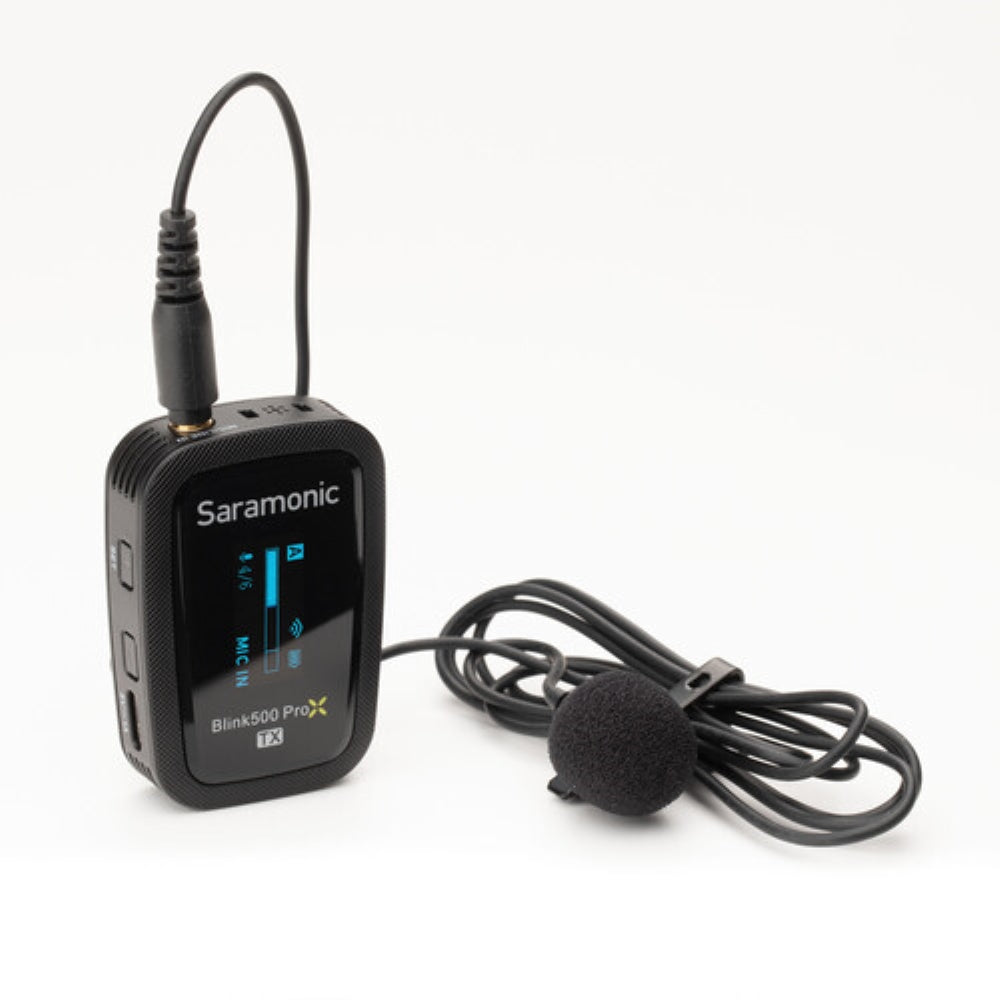 Saramonic Blink 500 ProX TX Wireless Transmitter with Omni Lavalier Microphone | 2.4 GHz
