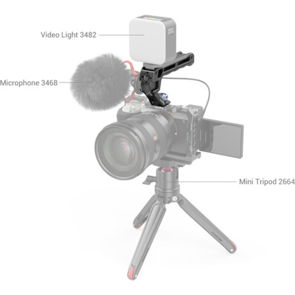 SmallRig Top Handle with ARRI-Style Anti-Twist Mount | Lite