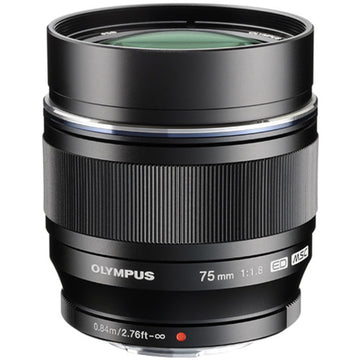 Olympus M.Zuiko Digital ED 75mm f/1.8 Lens | Black