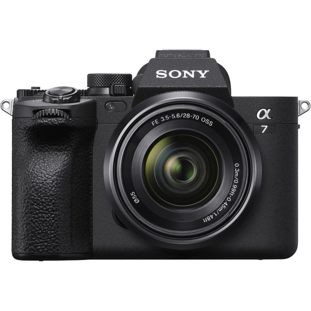 Sony Alpha a7 IV Mirrorless Camera |28-70mm Lens Bundle with 64GB Memory Card + 55mm Filter + Cap Keeper + Case + Cleaning Kit + SD Card Case + SD Reader + Cloth + Charger (11 Items)