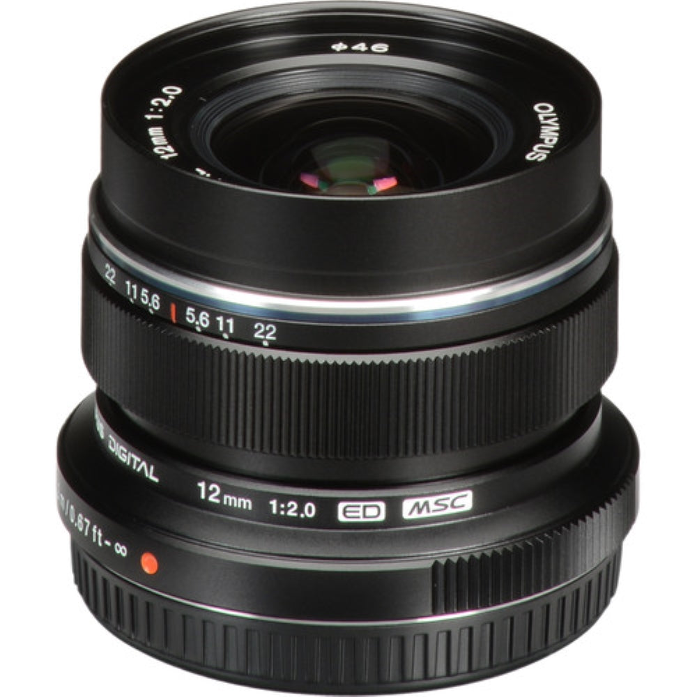 Olympus M.Zuiko Digital ED 12mm f/2 Lens | Black
