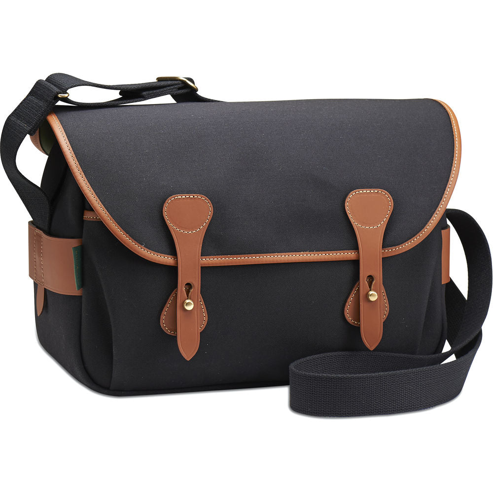 Billingham S4 Shoulder Bag | Black with Tan Leather Trim