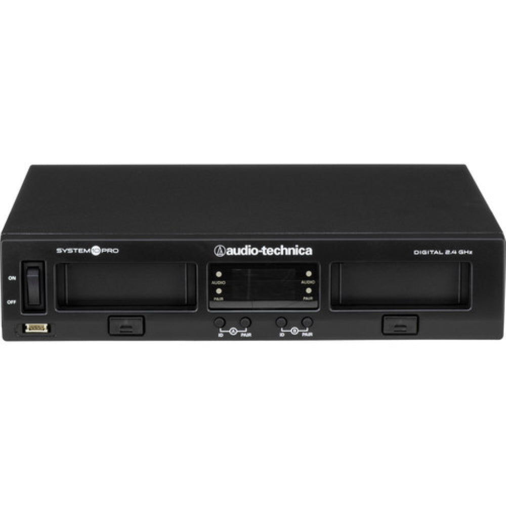 Audio-Technica ATW-1312/L System 10 PRO Dual-Channel Digital Wireless Combo Lavalier & Handheld Microphone System | 2.4 GHz