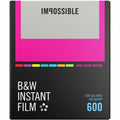 Impossible B&W Instant Film for 600 | Hard Color Frame, 8 Exposures