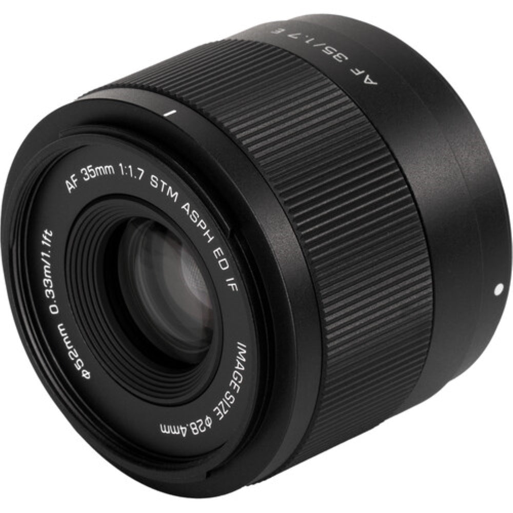 Viltrox AF 35mm f/1.7 E Lens Compatible with Sony E Mount Bundle with UV Filter + Lens Cap Keeper + Cleaning Kit + Cleaning Cloth (5 Items)