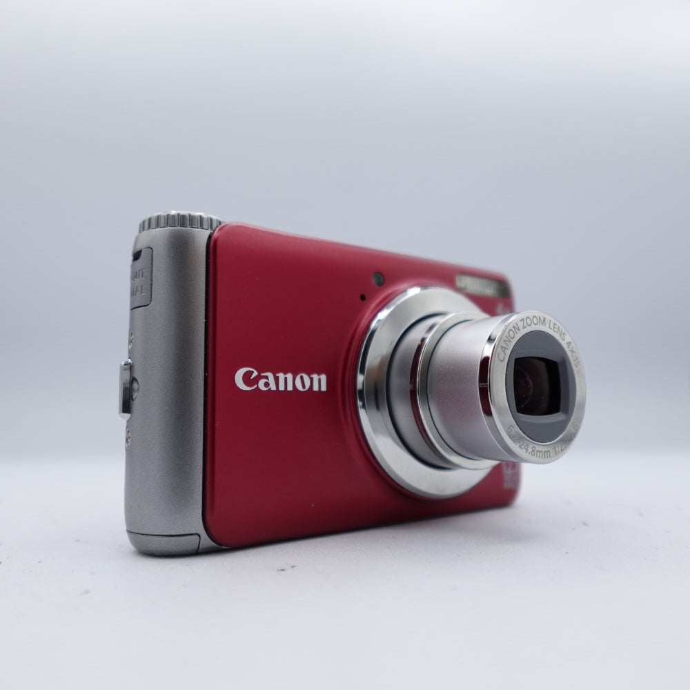 Used Canon PowerShot A3100 IS Digital Point and Shoot Camera | Red | U8+