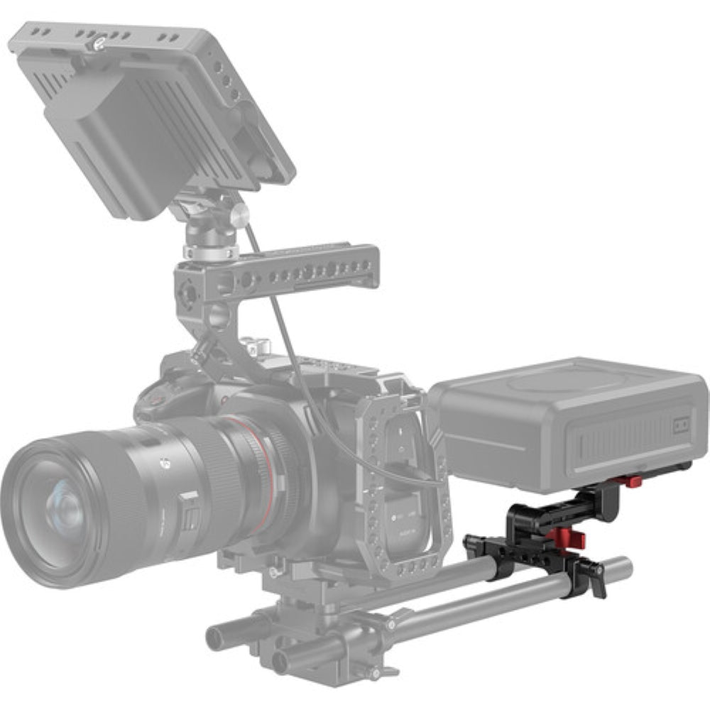 SmallRig V-Lock Battery Plate with 15mm Rod Clamp & Adjustable Arm