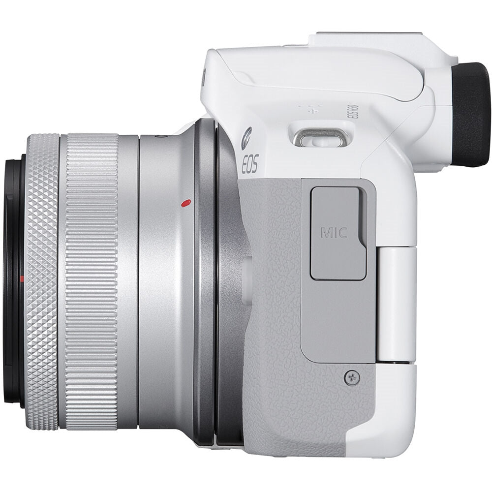 Canon EOS R50 Mirrorless Camera with 18-45mm Lens | White