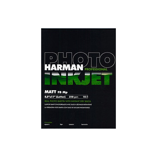 Harman Photo Matte FB Mp Printing Paper for Inkjet | 11 x 17", B, 15 Sheets