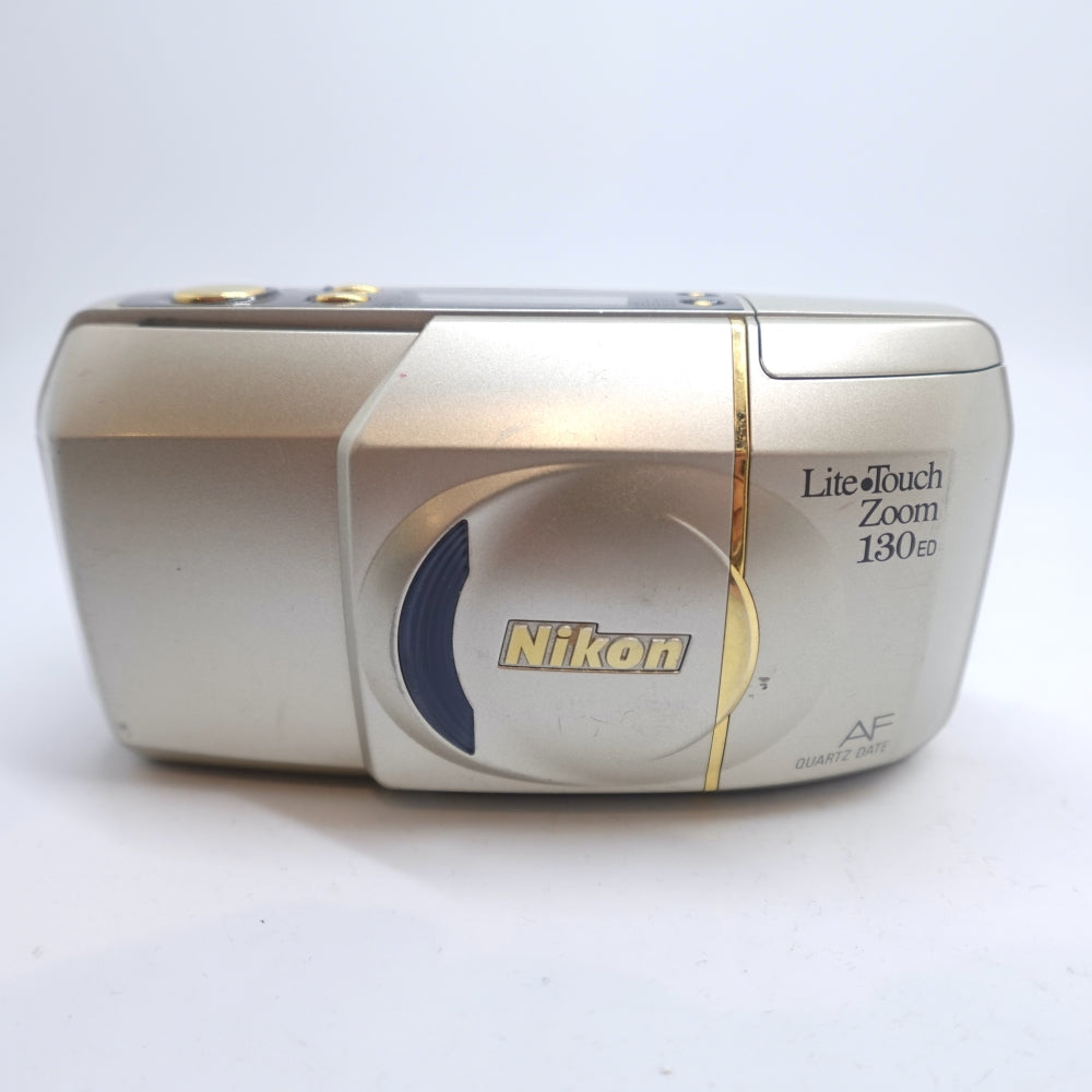 Used Nikon Lite Touch Zoom 130 ED 35mm Point and Shoot Camera | Silver | U8+