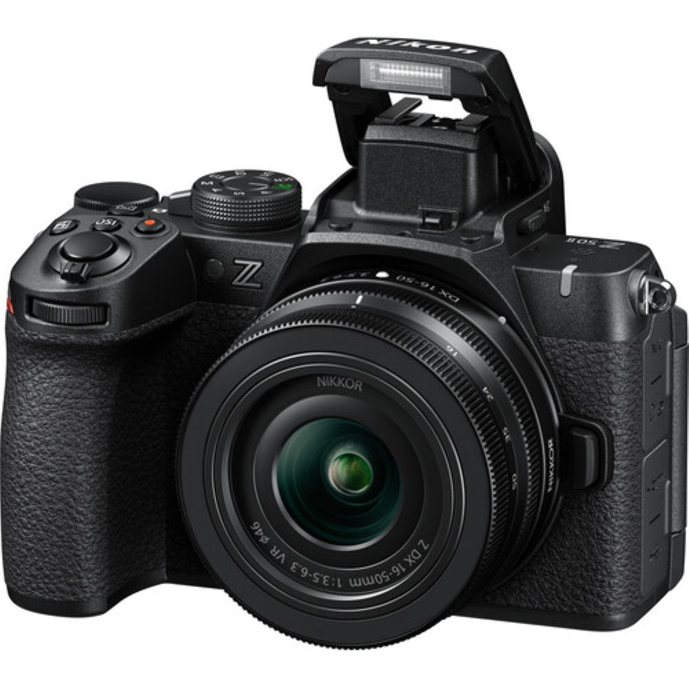 Nikon Z50 II Mirrorless Camera with 16-50mm Lens Bundle with 128GB Memory Card + Corel Photo Bundle + UV Filter + Memory Card Case + Camera Bag + Cleaning Kit (13 Items)