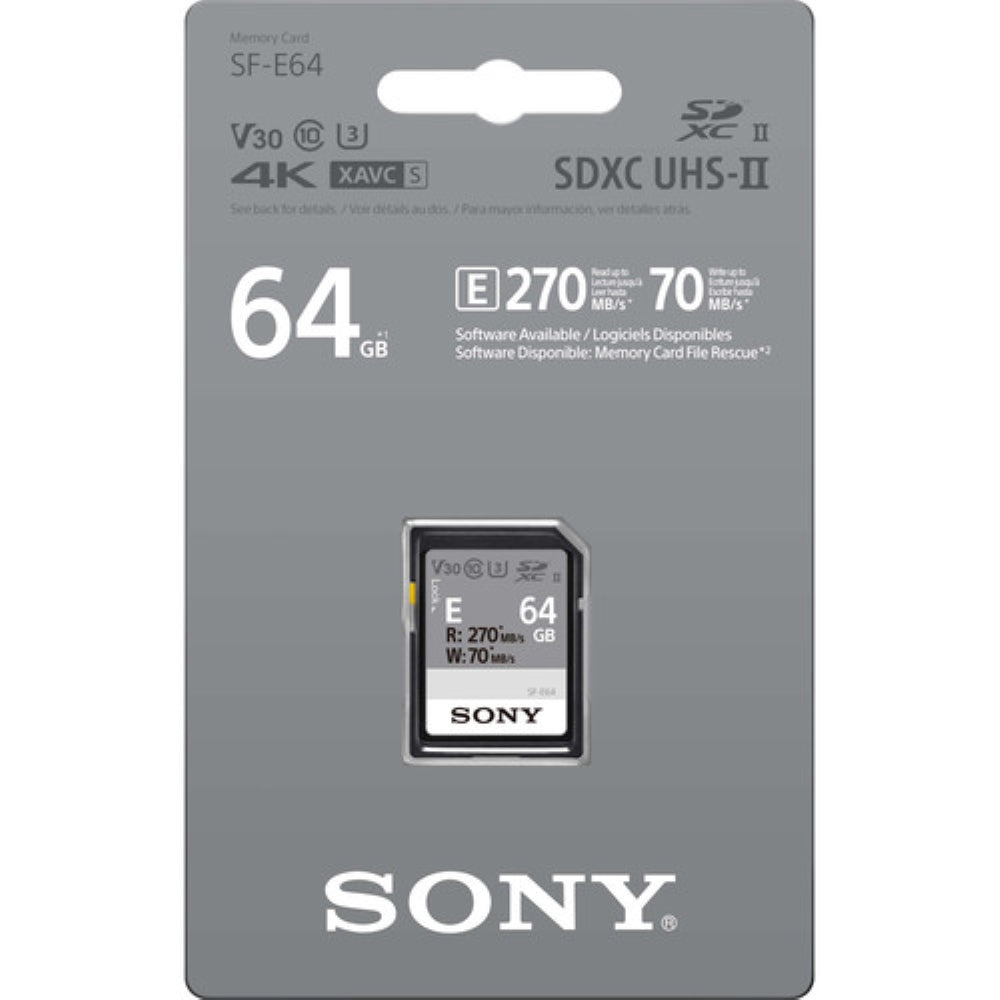 Sony 64GB SF-E Series UHS-II SDXC Memory Card