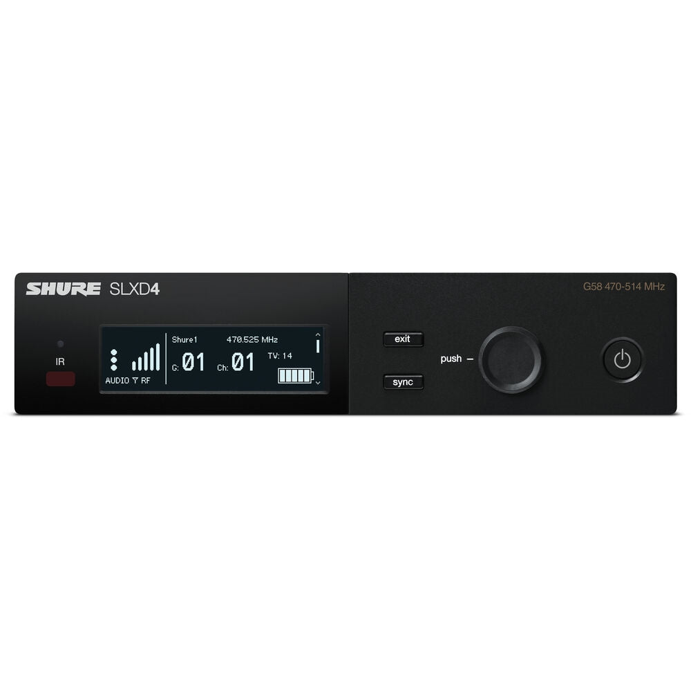 Shure SLXD14 Digital Wireless Guitar System | G58: 470 to 514 MHz
