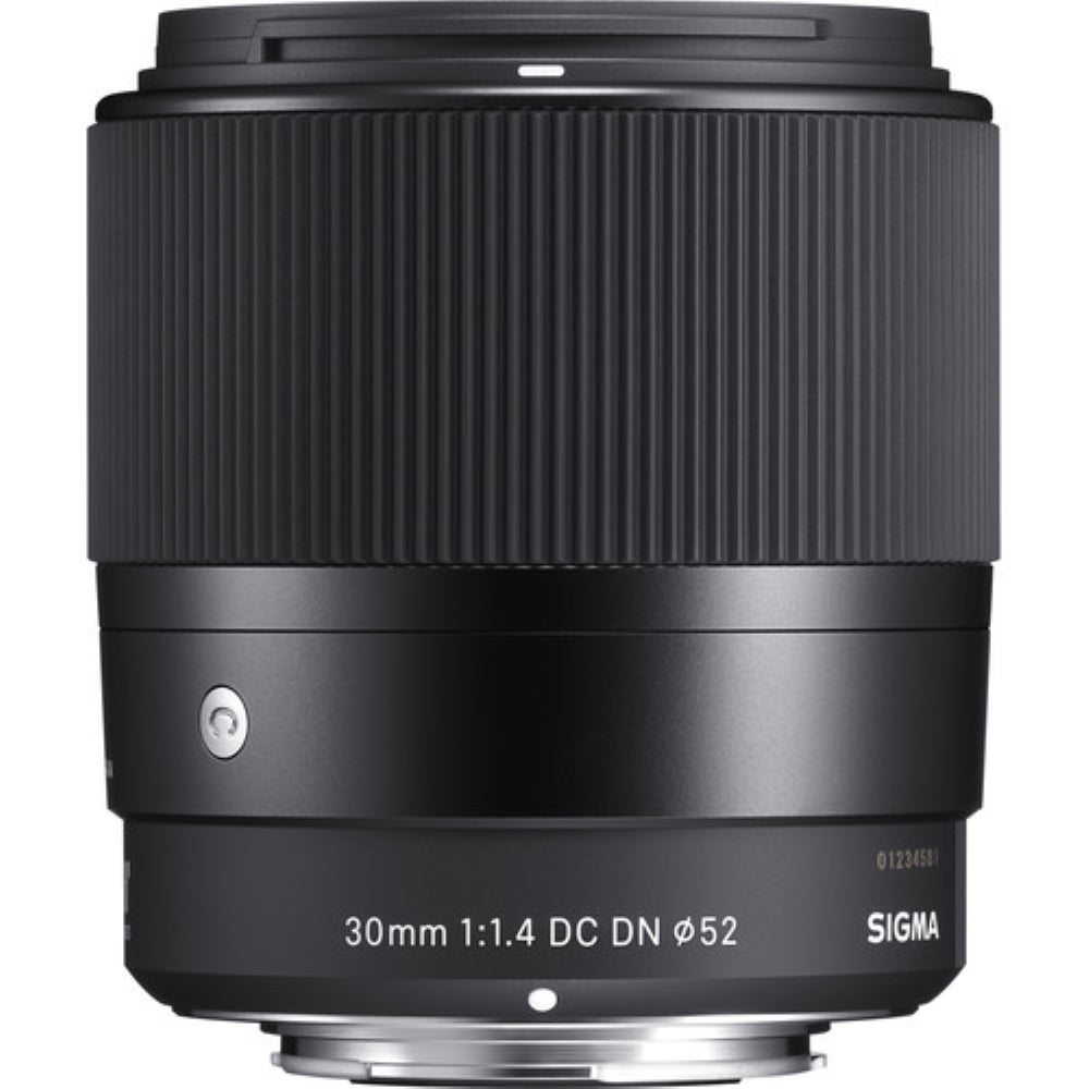 Sigma 30mm f/1.4 DC DN Contemporary Lens for Sony E Mount (APS-C) Bundle with 52mm UV Filter + Cap Keeper + Deluxe Cleaning Kit - Blower, Lens Pen, Brush & Case + Cleaning Cloth
