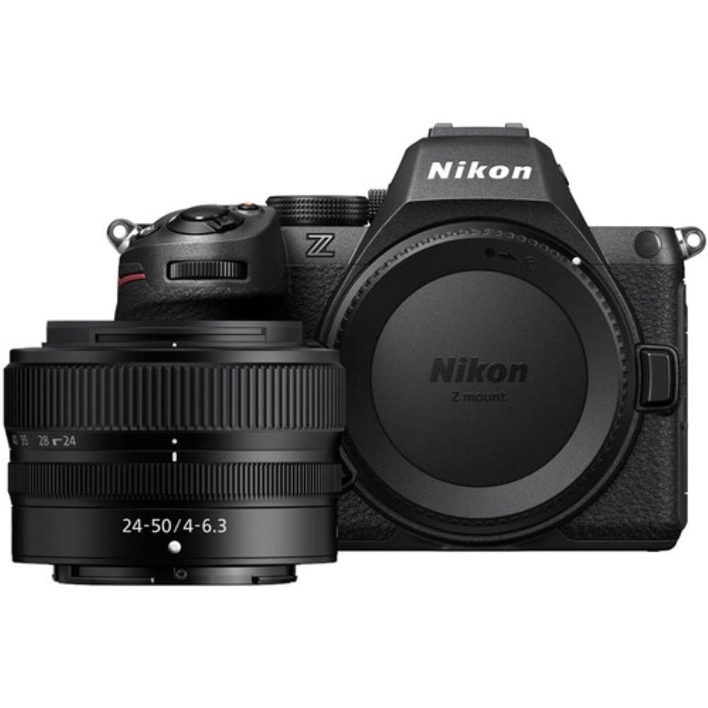 Nikon Z5 II Mirrorless Camera with NIKKOR Z 24-50mm f/4-6.3 Lens Bundle with 128GB Card + UV Filter + Card Reader + Card Case Lens Cap Keeper + Cleaning Kit + Camera Bag + Cloth (10 Items)