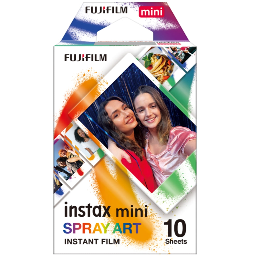 FUJIFILM INSTAX MINI Spray Art Instant Print Film | 10-Pack