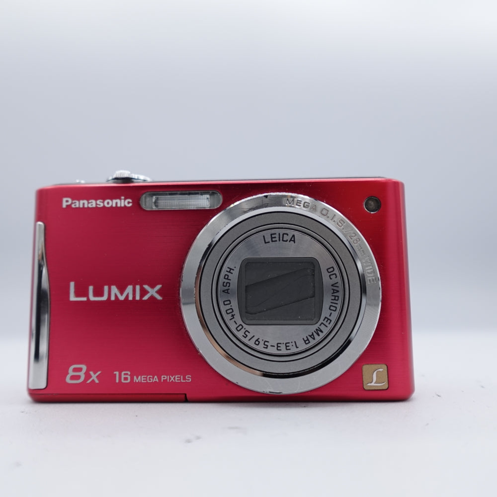 Used Panasonic Lumix DMC-FH25 Digital Point and Shoot Camera | Red | U8+