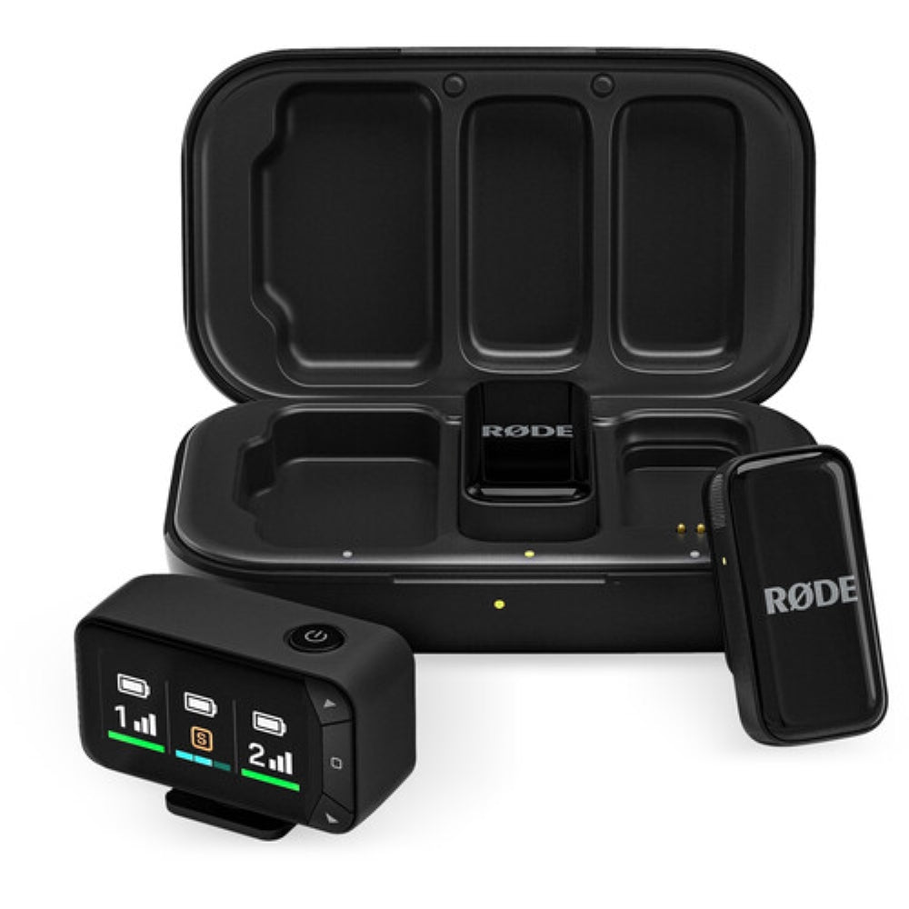 RODE Wireless Micro 2-Person Ultracompact Wireless Microphone Pro System for Cameras and Mobile Devices | 2.4 GHz **OPEN BOX**