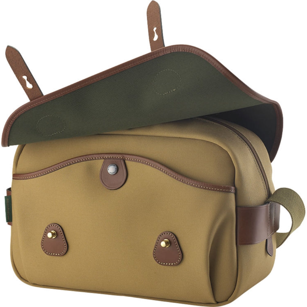 Billingham S4 Shoulder Bag | Black with Tan Leather Trim