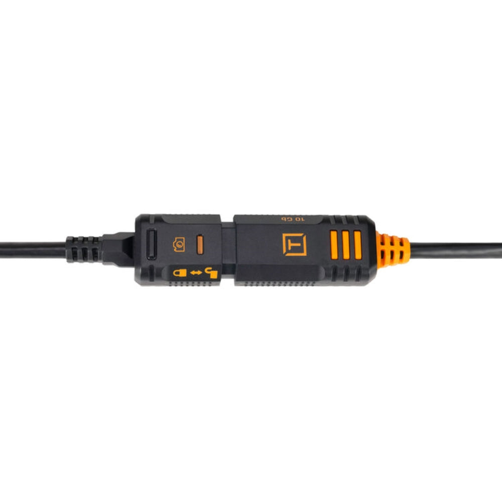 Tether Tools TetherPro Optima 10G TetherBoost Locking USB-C Extension Cable | 16', High-Visibility Orange