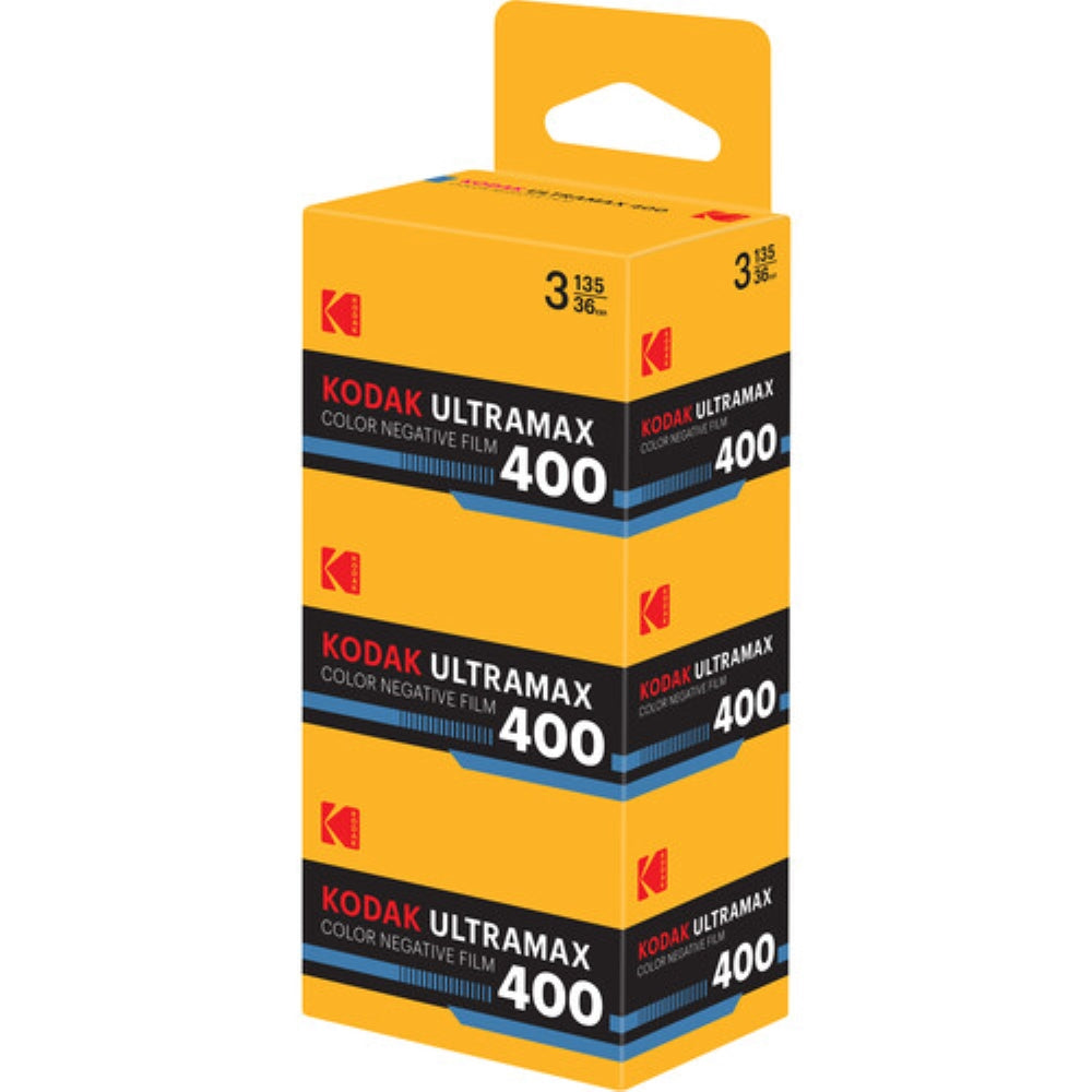 Kodak Eastman UltraMax 400 Color Negative Film | 35mm Roll Film, 36 Exposures, 3-Pack