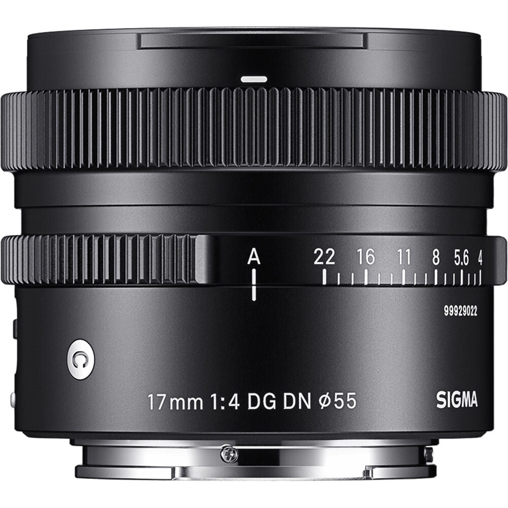 Sigma 17mm f/4 DG DN Contemporary Lens Compatible with Sony E Mount (Full Frame) Bundle with 55mm UV Filter + Lens Cap Keeper + Cleaning Kit + Cleaning Cloth (5 Items)