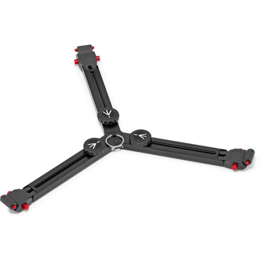 Manfrotto 608 Nitrotech Fluid Video Head and Carbon Fiber Twin Leg Tripod with Ground Spreader