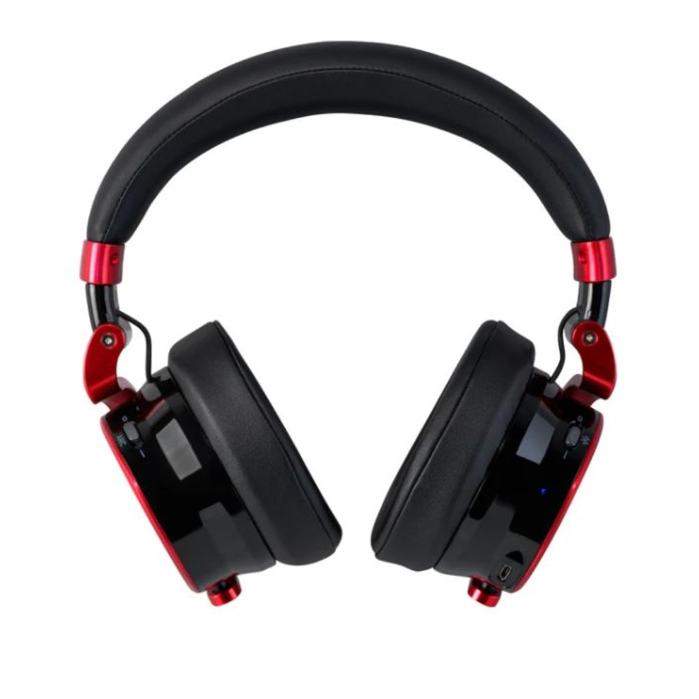 Meters OV-1-B-Connect Over-Ear Active Noise Canceling Bluetooth Headphones | Limited Edition Black & Red