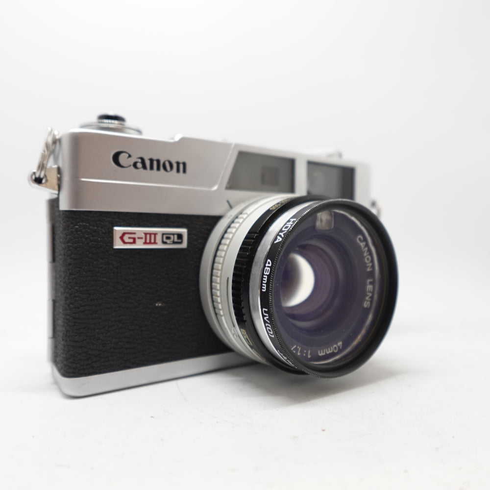 Used Canon Canonet QL17 G-III QL 35mm Rangefinder Camera | Chrome | U8