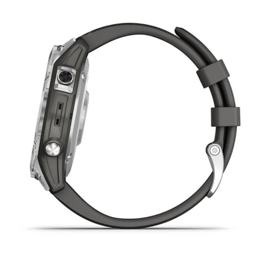 Garmin fenix 7 GPS Watch | Silver with Graphite Band