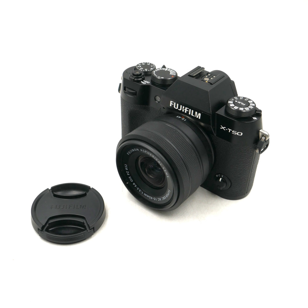 FUJIFILM X-T50 Mirrorless Camera w/ XC 15-45mm f/3.5-5.6 OIS PZ Lens | Black **OPEN BOX**