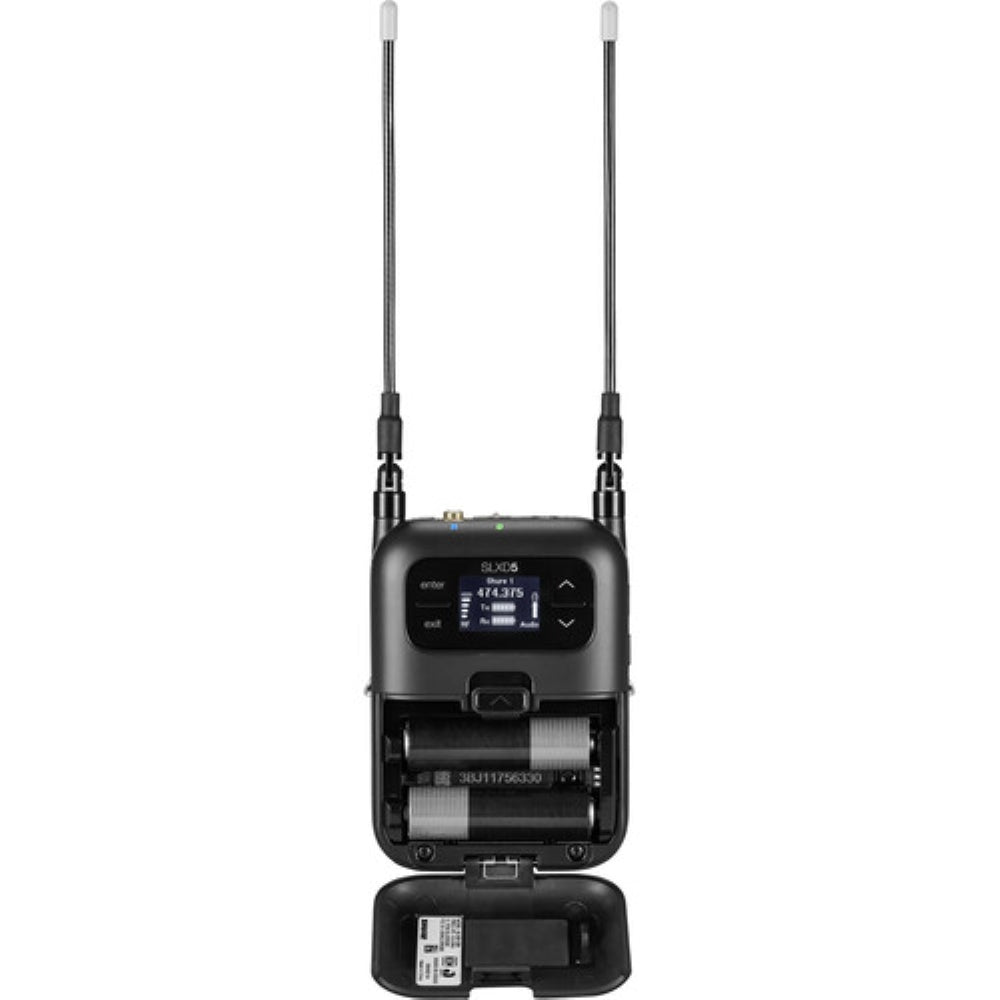 Shure SLXD5 Digital Camera-Mount Wireless Microphone Receiver | G58: 470 to 514 MHz