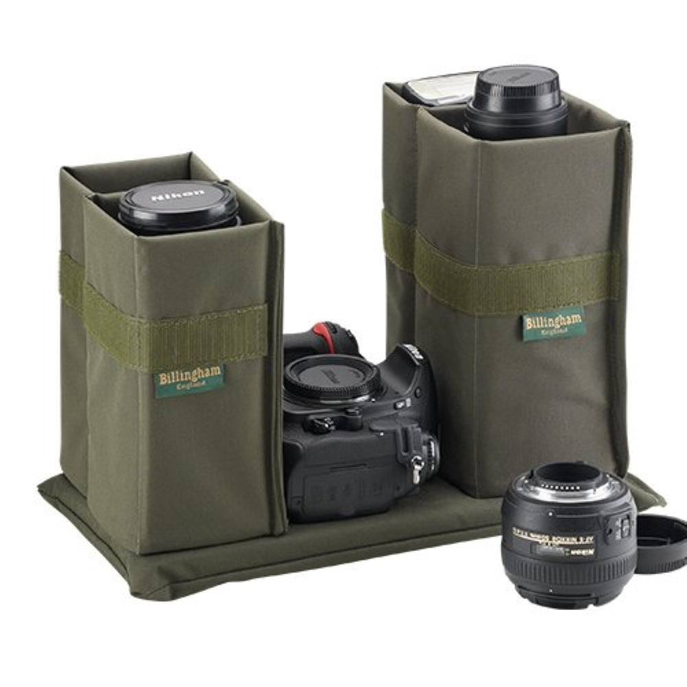 Billingham 207 Camera Bag | Black with Black Leather Trim