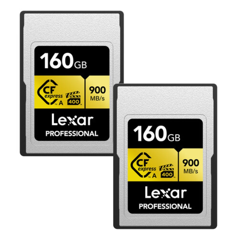 Lexar 160GB Professional CFexpress Type A Card GOLD Series | 2 Pack