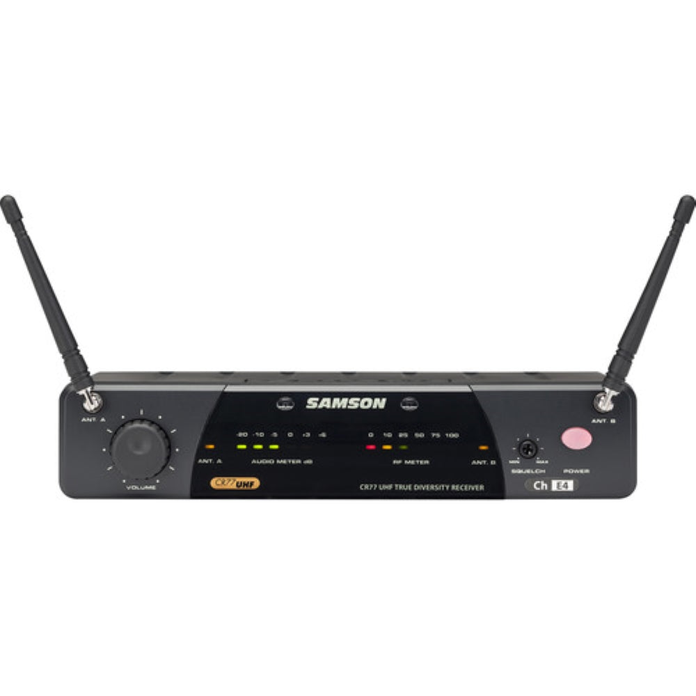 Samson AirLine 77 AH7 Wireless Fitness Headset Microphone System | K1: 489.050 MHz with Samson Expedition Escape+ 6 Portable PA System + Colorful Mic Windscreens + 4 x AAA Batteries + Cloth (5 Items)