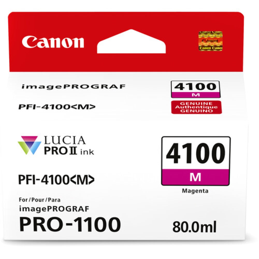 Canon PFI-4100 Magenta Pigment Ink Tank | 80mL