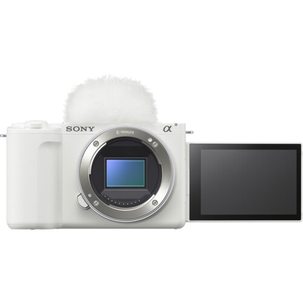 Sony ZV-E10 II Mirrorless Camera | White Bundle with Sigma 10-18mm f/2.8 DC DN Contemporary Lens + 64GB Card + Photo Starter Kit + Battery Charger + Camera Bag + UV Filter + Cleaning Cloth (8 Items)