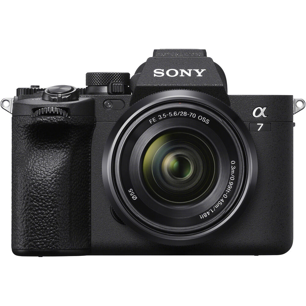 Sony a7 IV Mirrorless Camera with 28-70mm Lens with 64GB SD Card + Photo Software + Camera Bag + Cleaning Kit + Battery & Charger + Screen Protectors + Card Reader + Cleaning Cloth (12 Items)