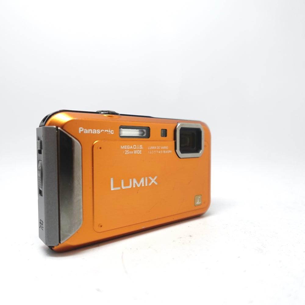 Used Panasonic Lumix DMC-TS20 Digital Point and Shoot Camera | Orange | U9