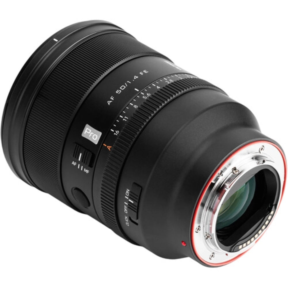 Viltrox AF 50mm f/1.4 FE Lens Compatible with Sony E Mount Bundle with UV Filter + Lens Cap Keeper + Cleaning Kit + Cleaning Cloth (5 Items)