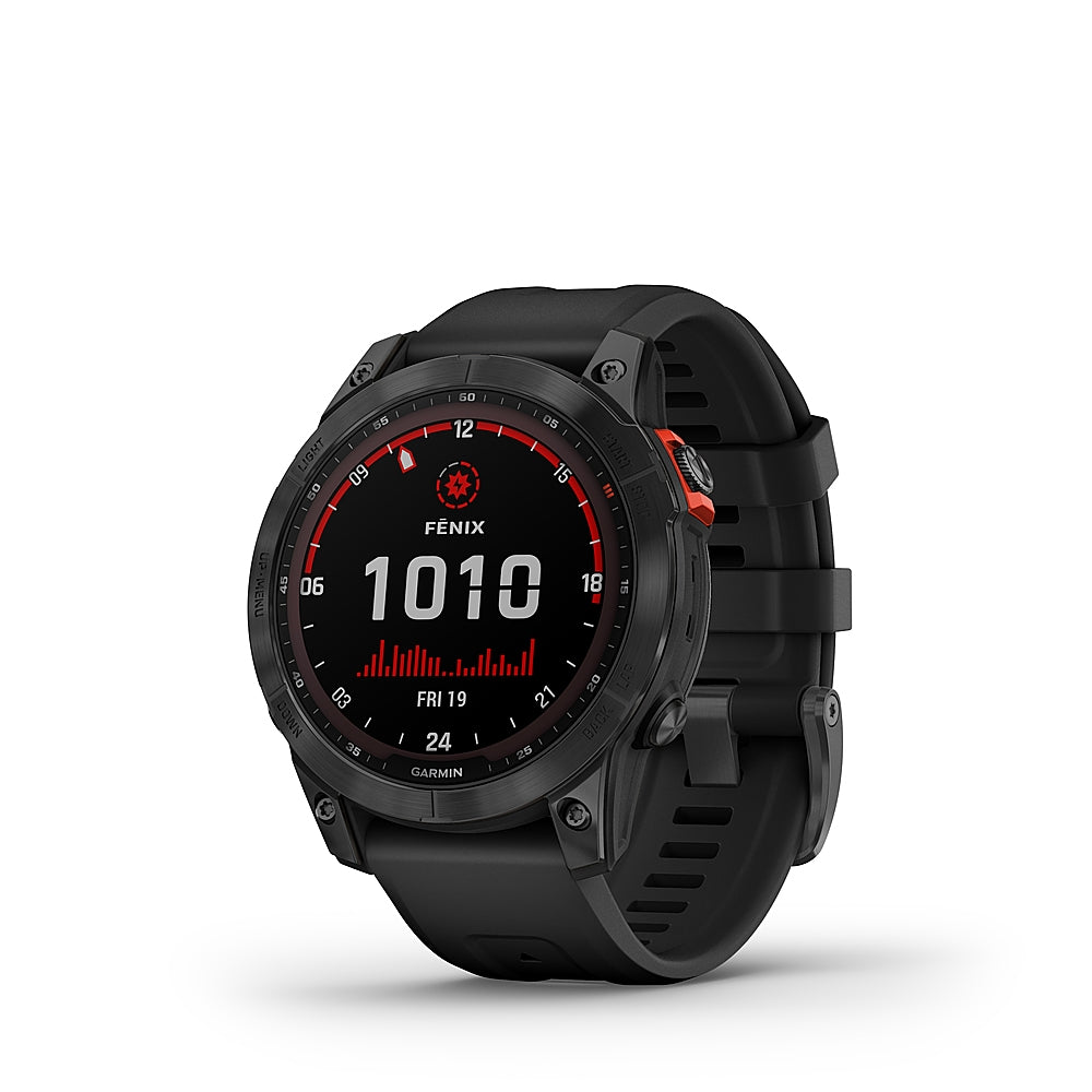 Garmin Fenix 7 Solar Edition GPS Watch | Slate Gray with Black Band
