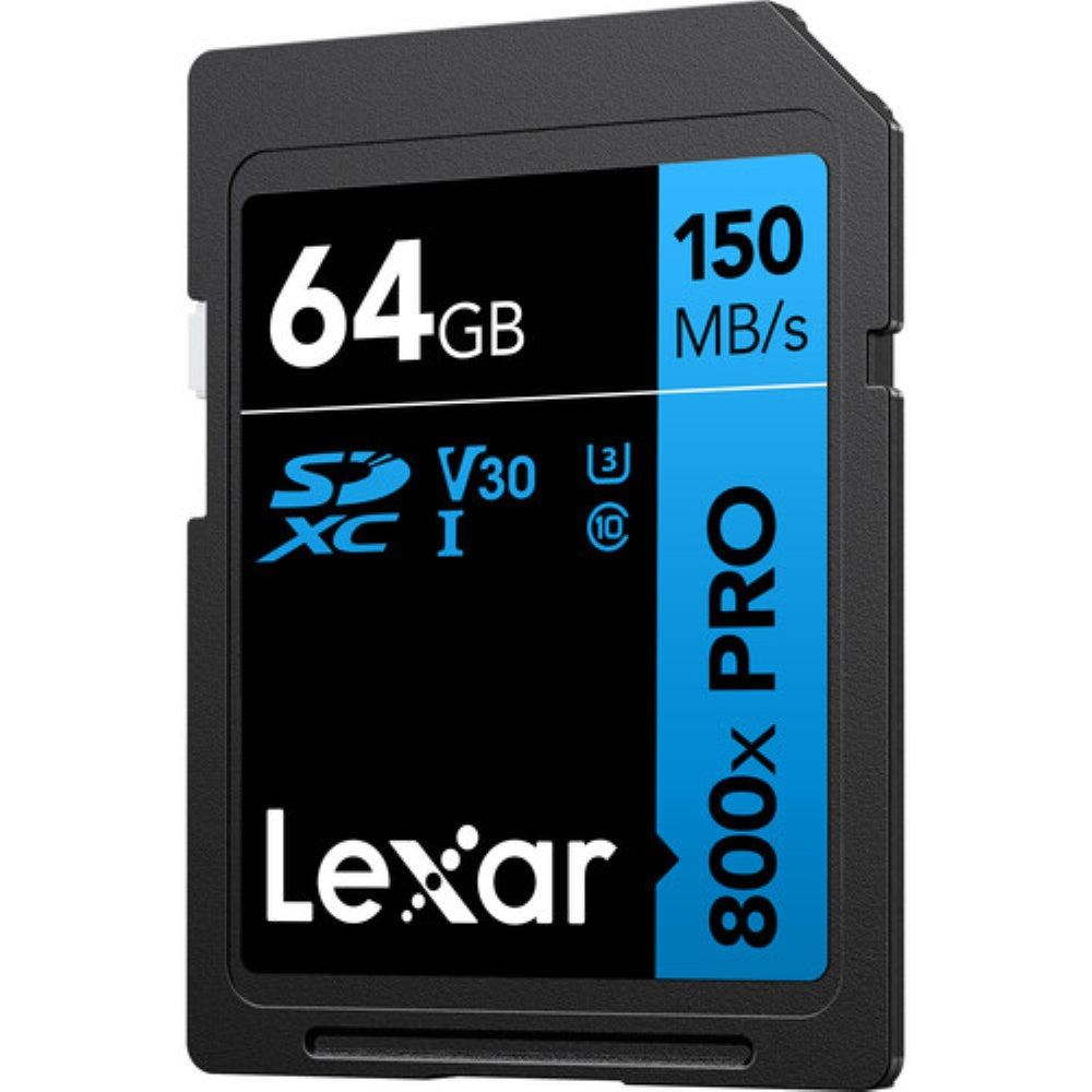 Lexar 64GB High-Performance 800x PRO UHS-I SDXC Memory Card | BLUE Series