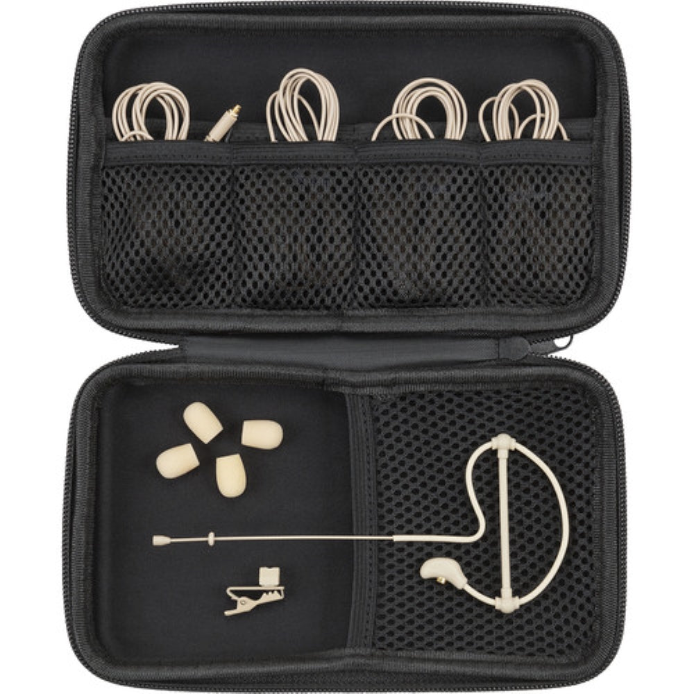 Samson SE10x Omnidirectional Earset Microphone for Wireless Transmitters | Beige with Colorful Headset Microphone Windscreens (2 Items)